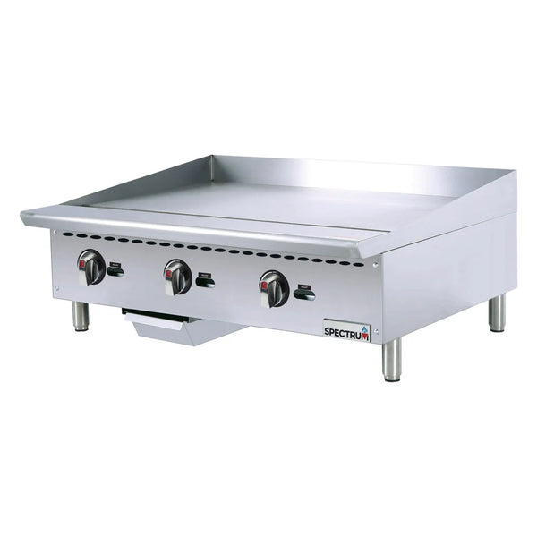 Winco NGGD-36M 36" Countertop Natural Gas Griddle with Manual Control