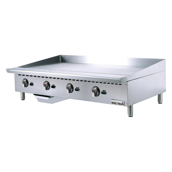 Winco NGGD-48M 48" Natural Gas Griddle with Manual Control