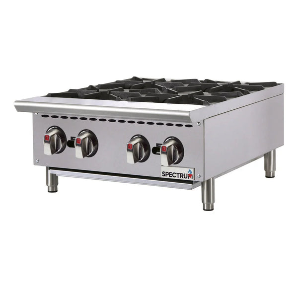 Winco NGHP-4 24" 4-Burner Natural Gas Countertop Hot Plate