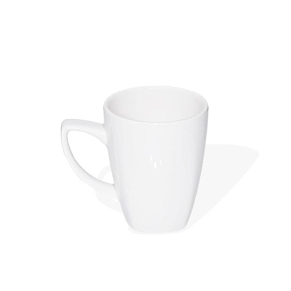 Furtino England Nuovo  27cl/9.5oz White Porcelain Mug, Pack of 6