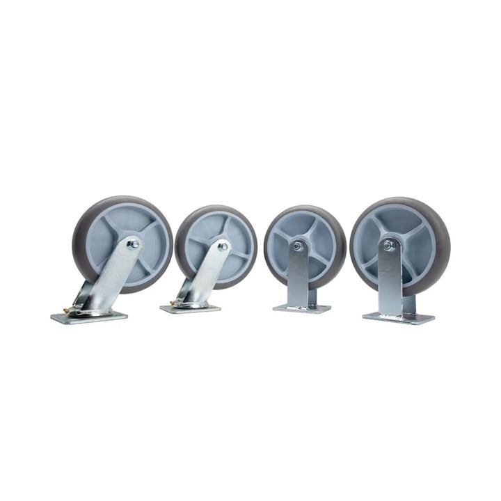 Hospitality 1 Source NP4G8 Semi-pneumatic 8" Wheels — Set of 4; 2 Rigid/2 Swivel