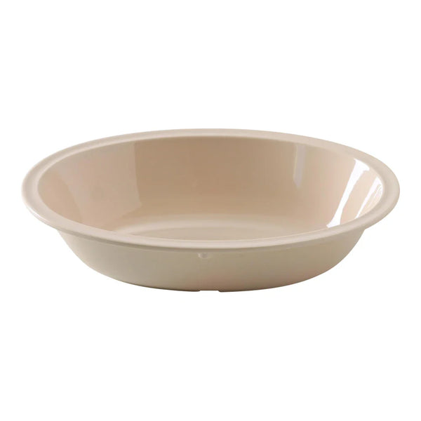 Yanco NS-036T Nessico Oval Bowl, 36 oz Capacity, 10" Length, 7.375" Width, 2.25" Height, Melamine, Tan Color, Pack of 24