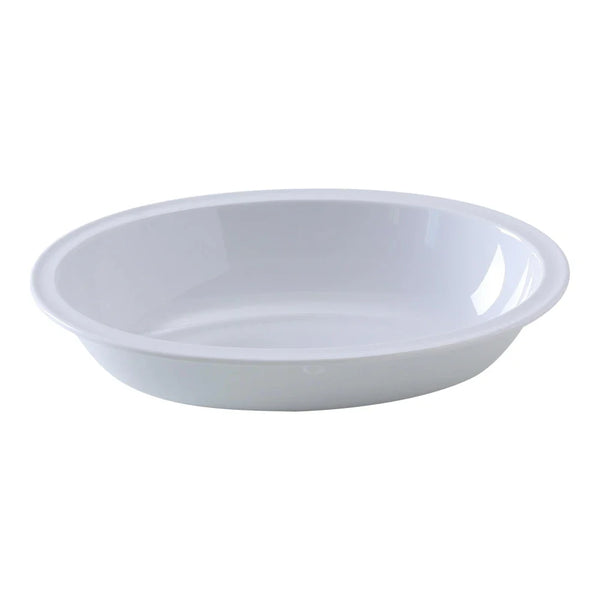 Yanco NS-036W Nessico Oval Bowl, 36 oz Capacity, 10" Length, 7.375" Width, 2.25" Height, White Melamine, Pack of 24