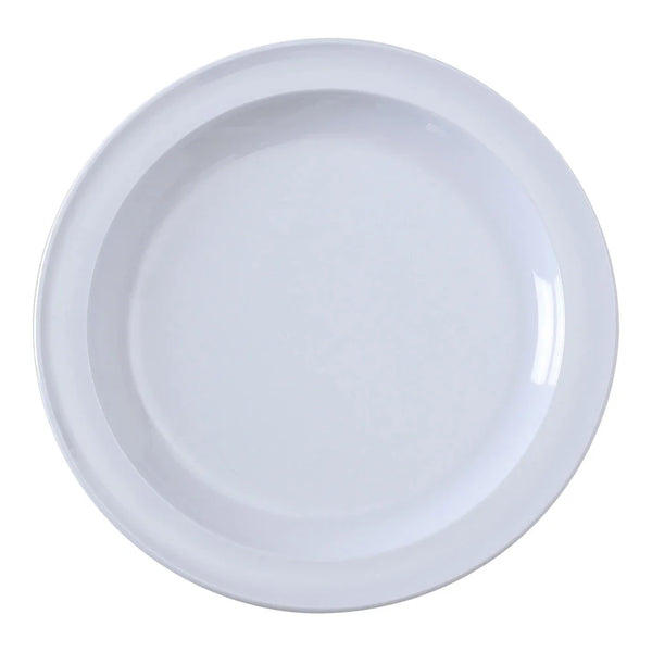 Yanco NS-106W Nessico Round Plate, 6.5" White Melamine, Pack of 48