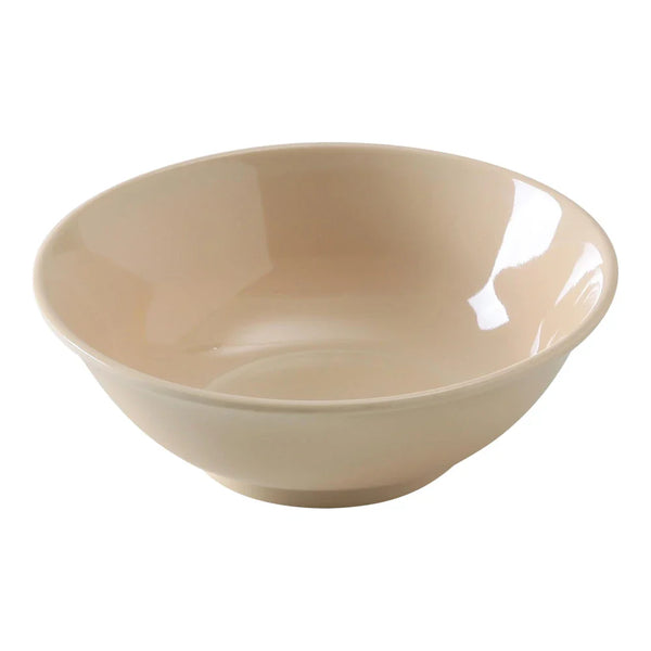 Yanco NS-5070T Nessico Rimless Bowl, 36 oz Capacity, 2.5" Height, 7.75" Diameter, Melamine, Tan Color, Pack of 12