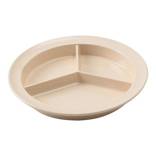 Yanco NS-701T Nessico Deep Compartment Plate, 8.75" Diameter, Melamine, Tan Color, Pack of 24