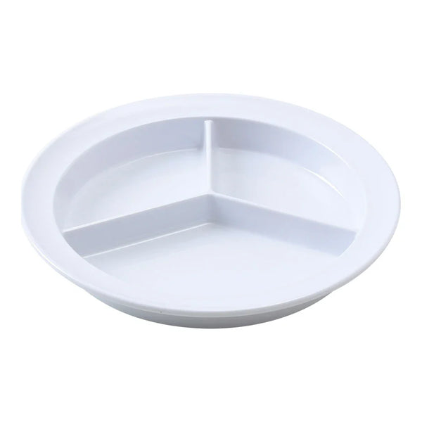 Yanco NS-701W Nessico Deep Compartment Plate, 8.75" White Melamine, Pack of 24