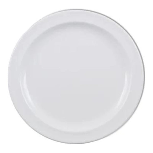 Thunder Group NS108W 8" x 3/4" Melamine Dinner Plate Pack of 12