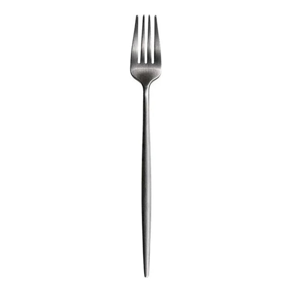 Furtino England Oscar Dessert Fork Matt Silver 18/10 Stainless Steel Dessert Fork 8mm, Pack Of 12