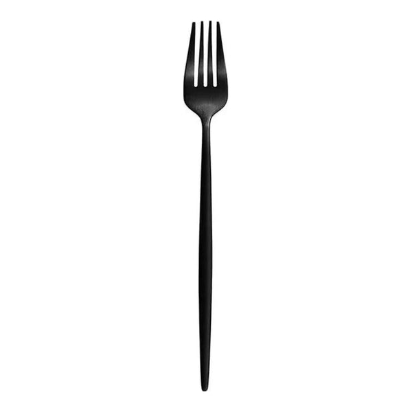 Furtino England Oscar Table Fork Matt Black 18/10 Stainless Steel Table Fork 8mm, Pack Of 12