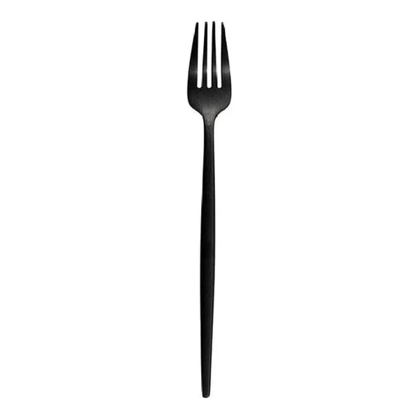 Furtino England Oscar Dessert Fork Matt Black 18/10 Stainless Steel Dessert Fork 8mm, Pack Of 12