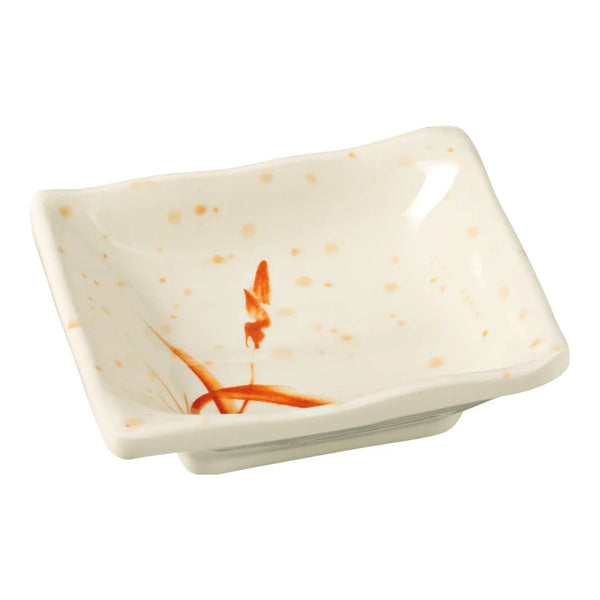 Yanco OR-2404 Orchis 4" Square Sauce Dish, 3.5oz, Gold Melamine, Pack of 72