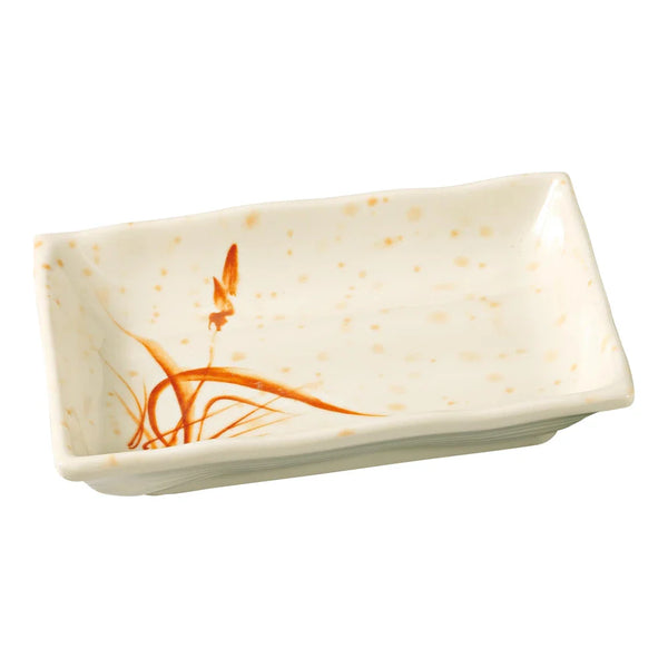 Yanco OR-2406 Orchis 4.5" Rectangular Plate, Gold Melamine, Pack of 72