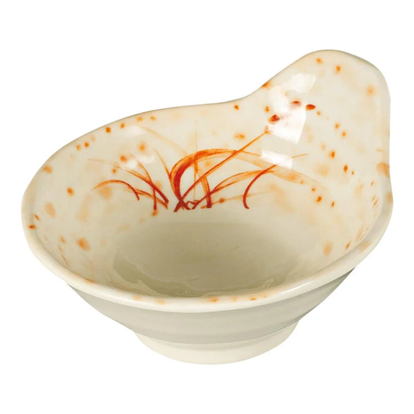 Yanco OR-3601 Orchis 4.5" Soup Bowl with Handle, Gold Melamine, 8oz - Pack of 96