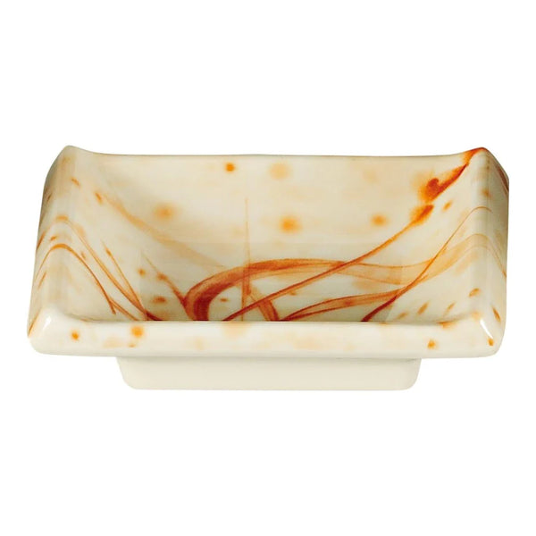 Yanco OR-4046 Orchis 3.75" Rectangular Sauce Dish, Melamine, 2.5oz - Pack of 72