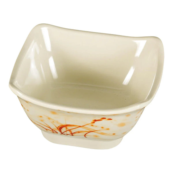 Yanco OR-5450 Orchis 4.75" Square Bowl, Melamine, 10oz - Pack of 48