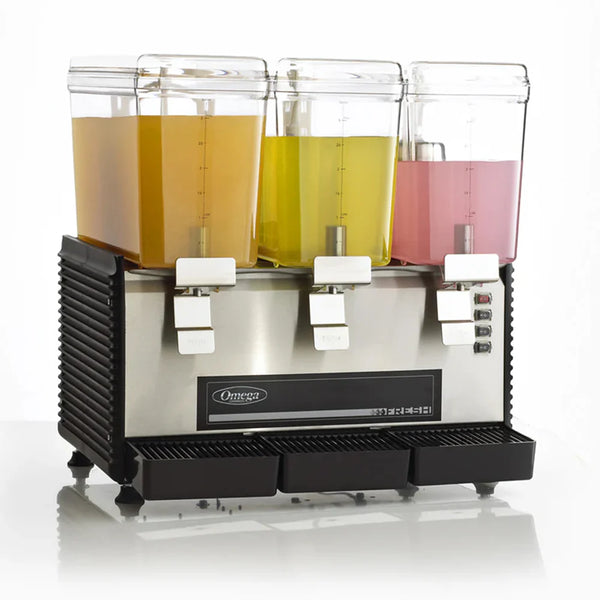 Omega OSD30 Triple Commercial Drink Dispenser 3-Gallon Containers