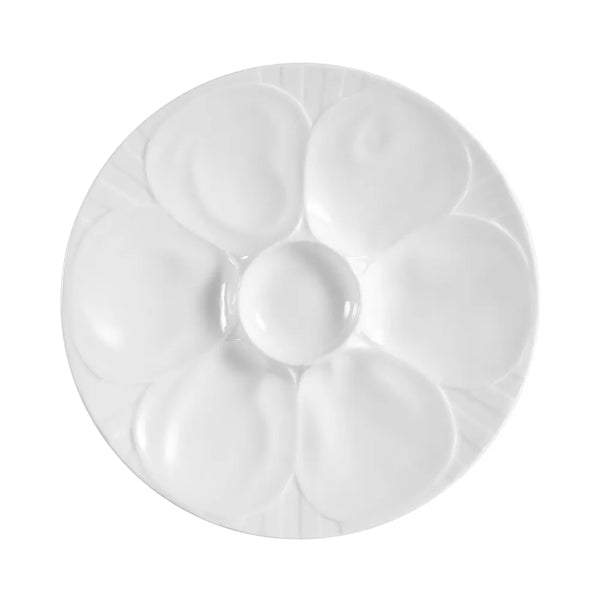 Yanco OYS-9 Oyster 9" Round Plate, White Porcelain, Pack of 24