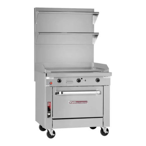 Southbend Platinum, P12C-G Natural  Gas, 12” Manual Griddle With Cabinet Base 32000 Total Btu