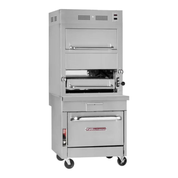 Southbend P32A-171 32” Match Infrared Broiler Gas Single Deck With Warming Oven And Convection Oven Base 149000 Total Btu