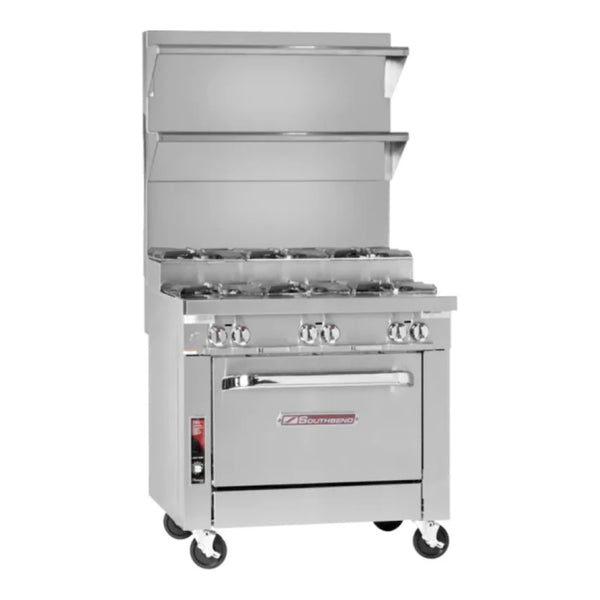 Southbend Platinum, P48A-BBBB-SU Gas Range , 48”, 8 Non-Clog Burners with Convection Oven 325000 Total Btu