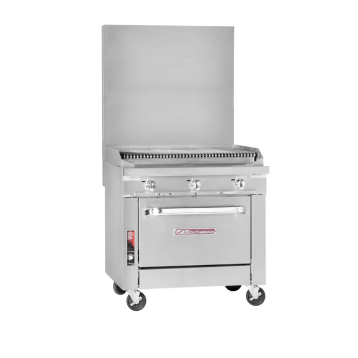 Southbend Platinum, P48C-CCCC Gas Range , 48”, 48” Charbroiler With Cabinet Base 128000 Total Btu