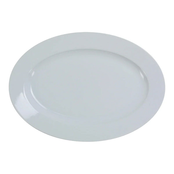 Yanco PA-209 Paris 9.5" Oval Platter, White Porcelain, Pack of 24