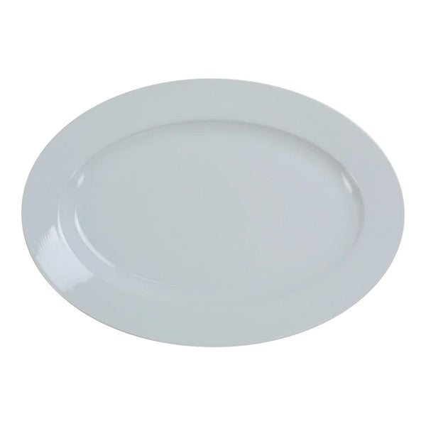 Yanco PA-211 Paris 11.75" Oval Platter, White Porcelain, Pack of 12