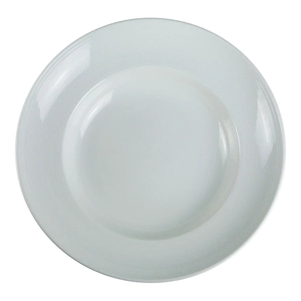 Yanco PA-612 Paris Dessert 12"  Plate, White Porcelain, Pack of 12