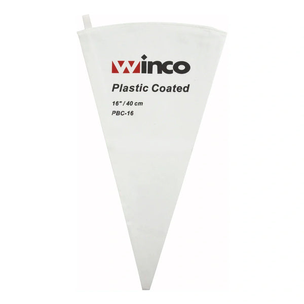 Winco PBC-16 16" Cotton Pastry Bag with Plastic Coating