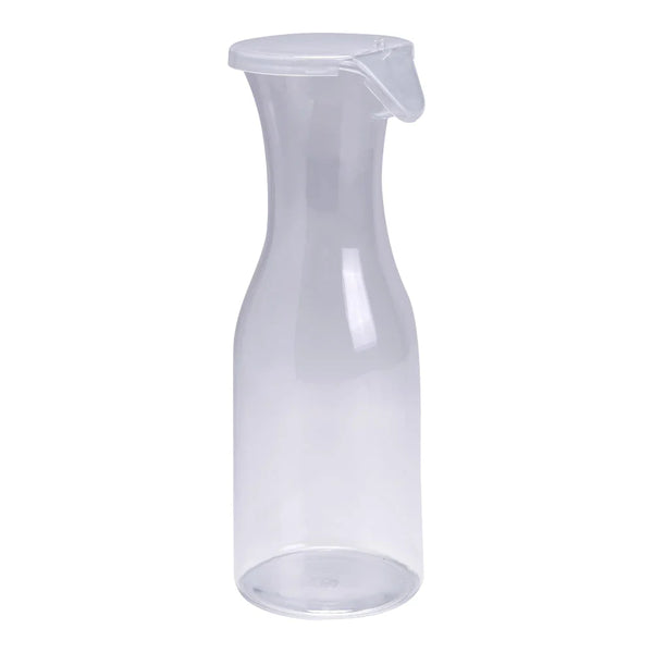 Yanco PC-046 Wine/Juice 3.75" Decanter with Lid, Clear Plastic, 46oz - Pack of 12