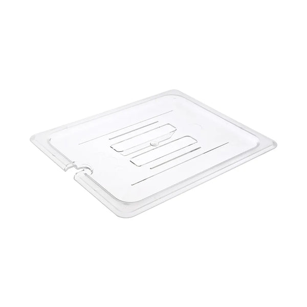 CAC China PCSL-HC Cover PC Food Pan Notched Half Size /Each