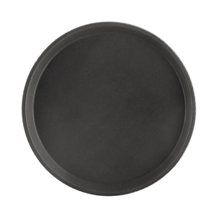 CAC China PDTR-11BK Tray Super Plastic Round Black 11"Dia Case of 12 Pcs