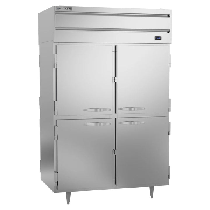 Beverage-Air P-Series PFD2HC-1AHS 52 1/8" Top Mounted Solid Half Door Pass Through Freezer