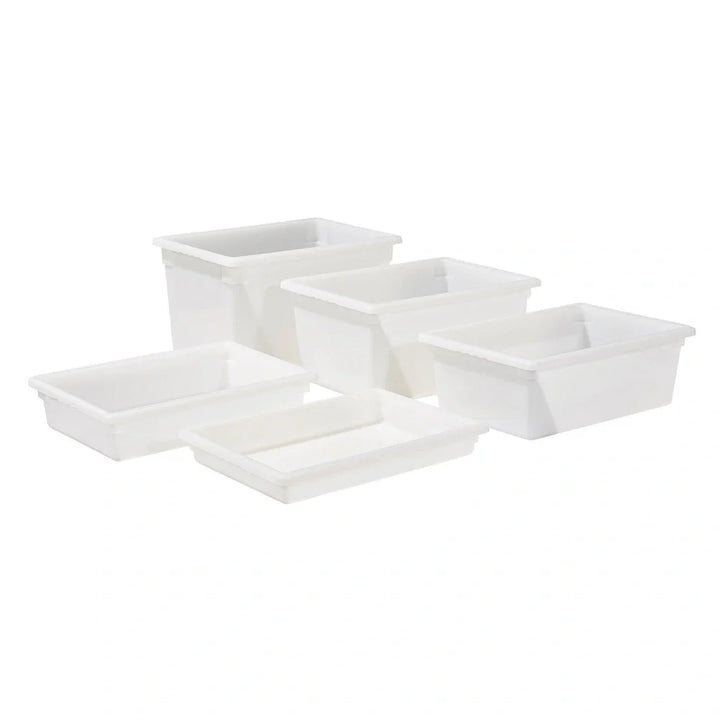 Winco PFFW-12 White Polypropylene Food Storage Box, 18" x 26" x 12"