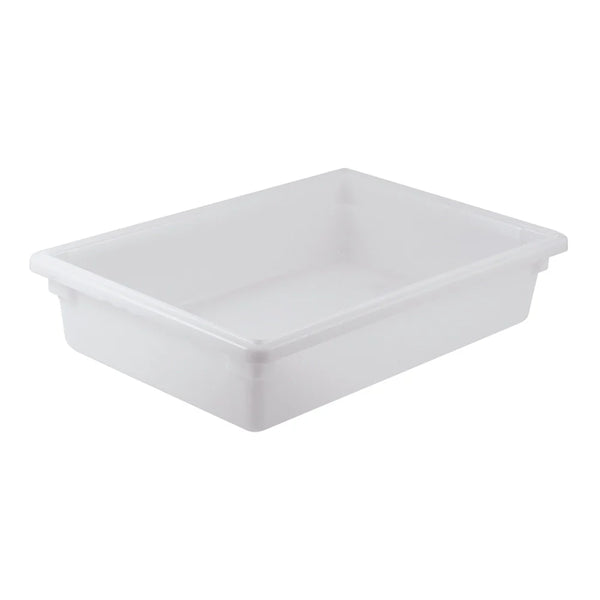 Winco PFFW-6 Polypropylene White Food Storage Box, 18" x 26" x 6"