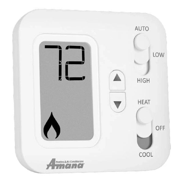 Amana PHWT-A150H Non-Programmable Thermostat with 2-Stage Heat / 1-Stage Cool or Heat Pump