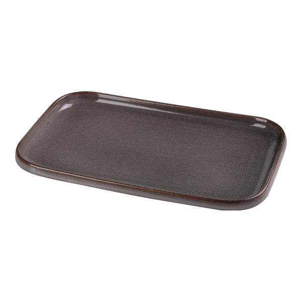 Yanco PK-512 Rectangular 12" Sushi Plate, Gray Porcelain, Pack of 12