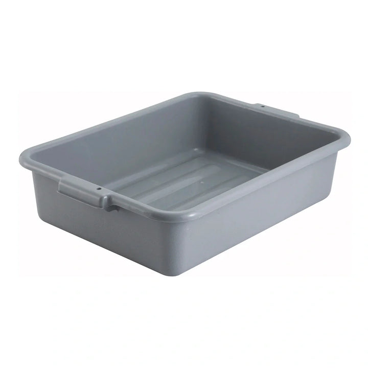 Winco PL-5G 5" Gray Polypropylene Dish Box