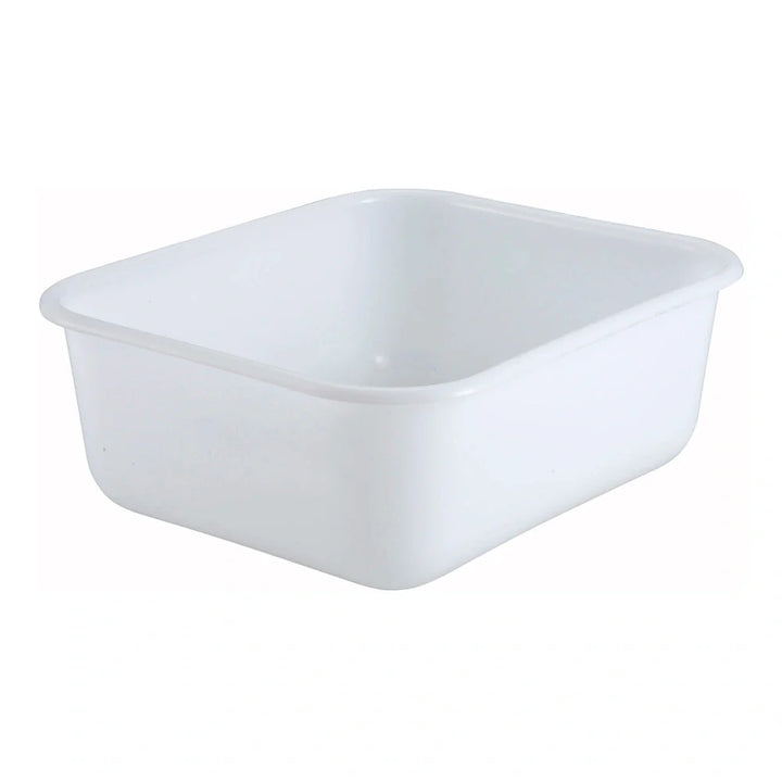 Winco PL-MB White Polypropylene Mini Bin, 14-1/2" x 12-1/2" x 5-3/8"