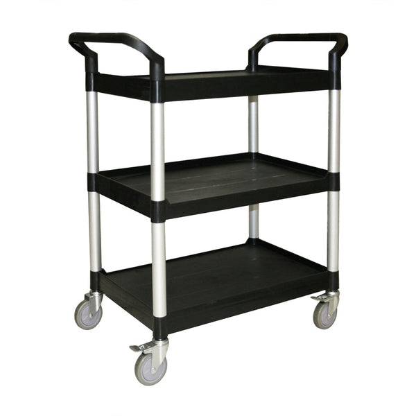 Thunder Group PLBC3316B 33-1/2" x 16-1/8" 3-Tier Bus Cart Black