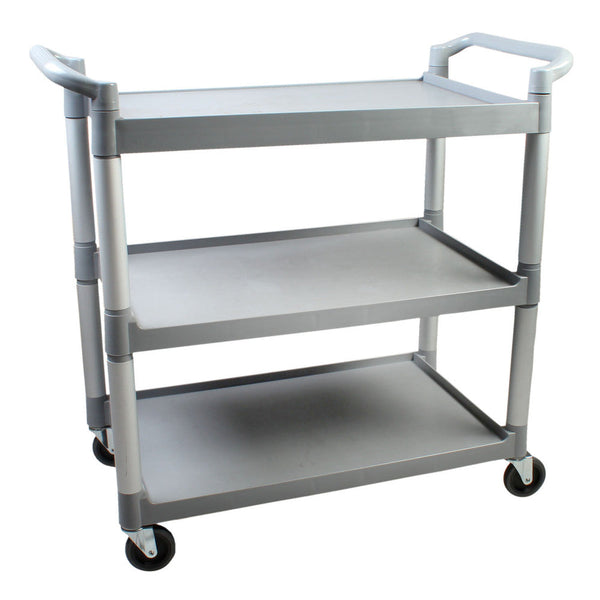 Thunder Group PLBC4019G 40-1/2" x 19-3/4" 3-Tier Bus Cart Gray