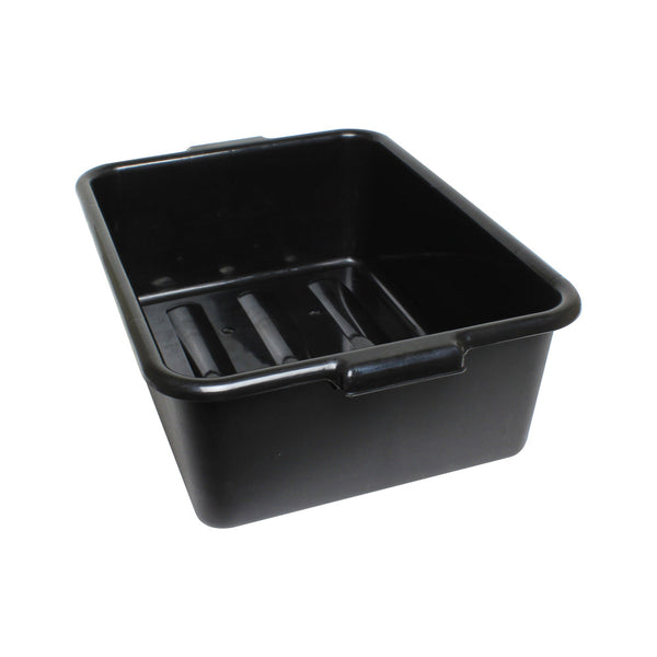 Thunder Group PLBT005B 20-1/2" x 15-1/2" x 5" Polyethylene Bus Box Black