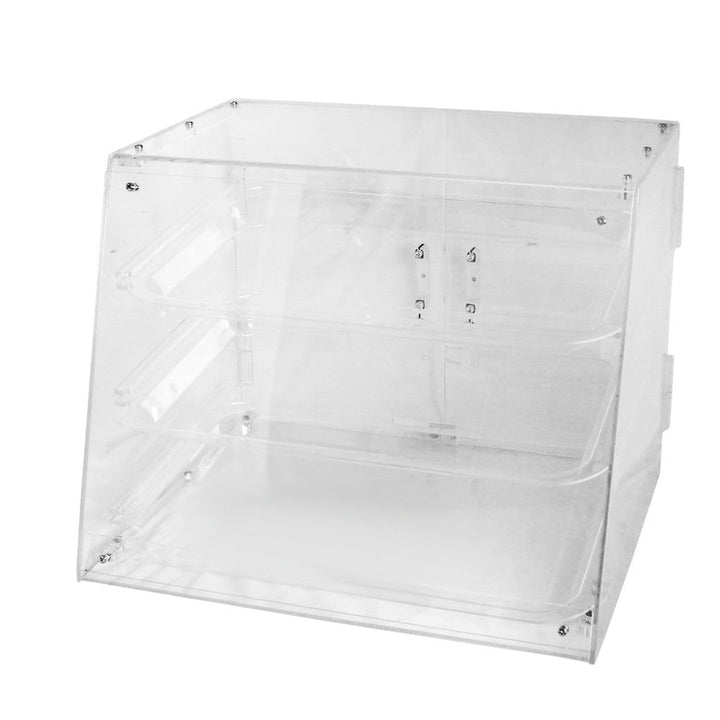 Thunder Group PLDC001 Acrylic 21" x 17-1/4" x 16 1/2" Pastry Display with 3 Trays