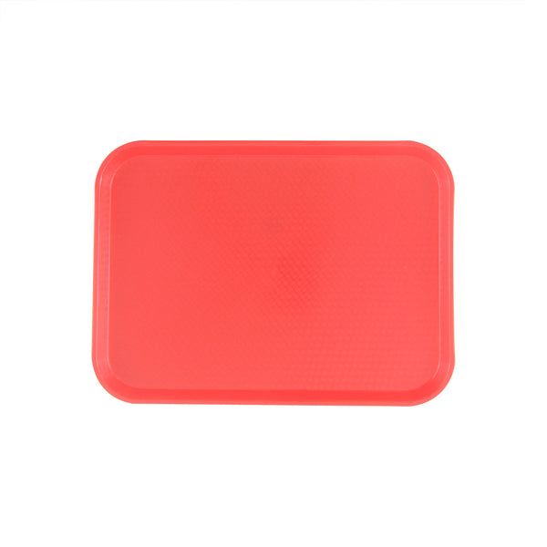 Thunder Group PLFFT1014RD 10-1/2" x 13-5/8" Polypropylene Rectangular Fast Food Tray Red