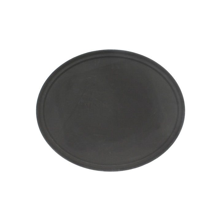 Thunder Group PLFT2700BK 22" x 27" Fiberglass Oval Servicing Tray Black