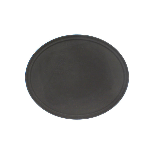 Thunder Group PLFT2700BR 22" x 27" Fiberglass Oval Servicing Tray Brown