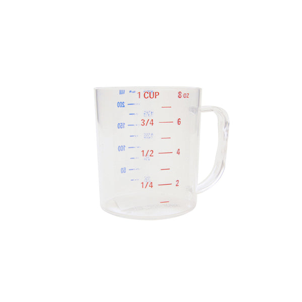 Thunder Group PLMD008CL 0.25 Liter/1 Cup Polycarbonate Measuring Cup with U.S. and Metric Measurements