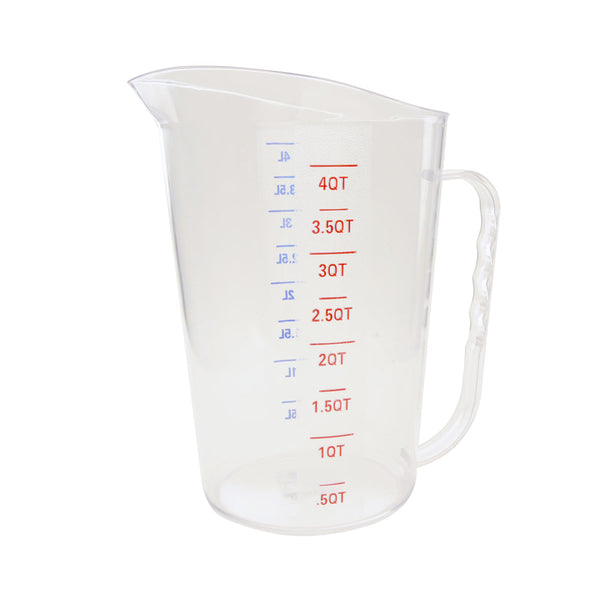 Thunder Group PLMD128CL 4 Liter/4 Quart Polycarbonate Measuring Cup with U.S. and Metric Measurements