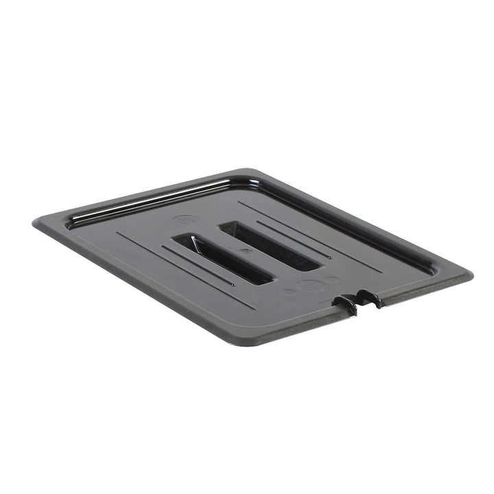 Thunder Group PLPA7120CSBK Polycarbonate Black Slotted Cover For Half Size Food Pan